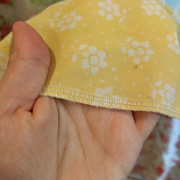 Handmade Vintage Pastel Floral Sheet Circle Skirt - Picture 5 of 5